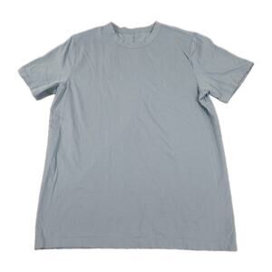 Mott & Bow Shirt Men's M Blue Classic Crew Driggs Tee Classic Minimalist GUC